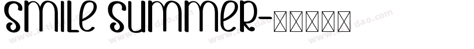 Smile Summer字体转换